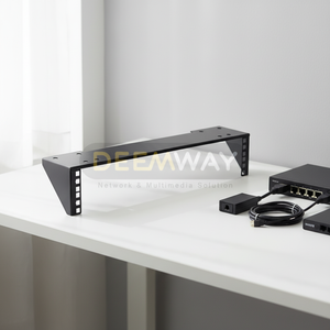 1/<span class=keywords><strong>2</strong></span>/<span class=keywords><strong>3</strong></span>/4U 19 inch stalen frame structuur wandmontage eenvoudige verticale server rack plank rek netwerkkabel beugel - Product Image 1