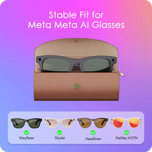 Étui de transport en cuir PU pour chargeur portable 3500 mAh, étui de recharge pour lunettes intelligentes Ray-Ban, étui de recharge pour <span class=keywords><strong>RayBan</strong></span> Meta - Product Image 6