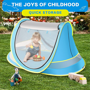 <span class=keywords><strong>Tente</strong></span> de plage pour bébé avec chapeau pour bébé, <span class=keywords><strong>lit</strong></span> de voyage pop up pour tout-petits avec chapeau de soleil pour garçons ou filles - Product Image 5