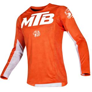 Maillot de Ciclismo de Manga Larga para Hombre FOXFTA, para <span class=keywords><strong>MTB</strong></span>, BMX, ATV, Descenso, Motociclismo Todoterreno, Transpirable, de Secado Rápido, en Poliéster - Product Image 2