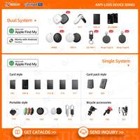 UNIEAN F08 Traceur GPS intelligent, localisateur, compatible Apple et Android, certifié ROHS, anti-perte pour clés et portefeuille