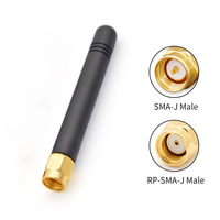3dBi Petit Chili 433MHz Canard en caoutchouc Antenne Wi-Fi sans fil verticale pour SMA Aiguille intérieure Tige en caoutchouc Antenne Coude Conception