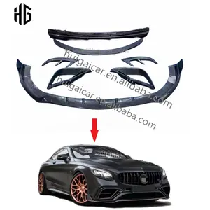 Auto Body Parts Carbon Fiber Rear Lip Diffuser For MB Bens S class C217 W217 Coupe B Style Body Kit