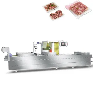 Chicken Wing Chicken Leg MAP Thermoformer Steak Meat Thermoforming Vacuum Packaging Machine