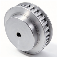 Poulie de distribution sur mesure T5 T10 S3M S5M S8M à profil d'engrenage 16T 18T 20T 24T, usinée CNC en aluminium et acier, avec alésage personnalisé et vis de réglage