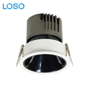 LOSO Usine de Chine Moderne Bureau <span class=keywords><strong>Magasin</strong></span> Hôpital Aluminium Rondelle Murale Plafond Encastré 12W LED <span class=keywords><strong>Spot</strong></span> Lampe - Product Image 1