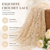 Guipure 100% coton dentelle tissu luxe blanc doux fleur mariée broderie dentelle haute qualité français Voile fleur dentelle