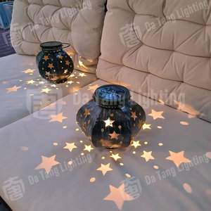 Luz decorativa LED con forma de estrella hueca para Navidad y Halloween, para caminos de jardín y áreas escénicas, con un suave brillo blanco cálido que crea una atmósfera festiva - Product Image 3