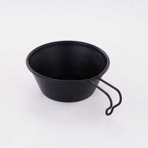 Tazón <span class=keywords><strong>Sierra</strong></span> <span class=keywords><strong>de</strong></span> Acero Inoxidable <span class=keywords><strong>de</strong></span> 300 ml, Color Negro y Verde, Revestimiento Antiadherente, Ecológico, para Uso en Campamentos al Aire Libre, Diseño Clásico - Product Image 2