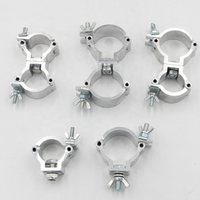 Pinces à crochets en alliage d'aluminium personnalisables, pliables, à dégagement rapide, pour treillis de scène DJ et éclairages LED robustes