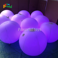 BON MARCHÉ Changement de couleur balles d'éclairage de plage interactives led boule de foule fête lancer boule de zygote gonflable