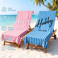 Serviette de plage personnalisée pour mariage en microfibre suédée, séchage rapide, anti-sable, logo personnalisé, OEM, 70x140cm, cadeau pour lune de miel, piscine, voyage
