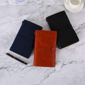Personalized Hardcover Leather Cover <b>A6</b> Traveler Planner Organizer Custom <b>Diary</b> Agenda Refillable Reusable Gift Notebook 80 - Product Image 3