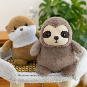 Animal de la Jungle mignon Kawaii jouets en peluche doux renard raton laveur singe jouets en peluche Lion pour enfants - Product Image 2