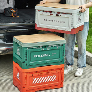 2022 Amazon Hot Selling Storage Bins with Lids Collapsible Pack of 2 Plastic Crates Storage Container Gray Box