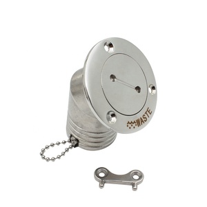 Cubierta de bote de acero inoxidable 316, 45 grados, relleno, cuello en ángulo sin llave, 1-1/2 "(38mm), DEO/combustible/agua/GAS marino - Product Image 5
