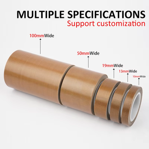 Термостойкая термостойкая лента ПТФЭ разных размеров, клейкая пленка, клейкая лента из стекловолокна - Product Image 4