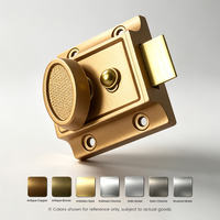 Serrure de porte d'entrepôt antivol durable et écologique Anin, 60 mm, en alliage de zinc avec cylindre en laiton massif et 2 clés, modèle 564E