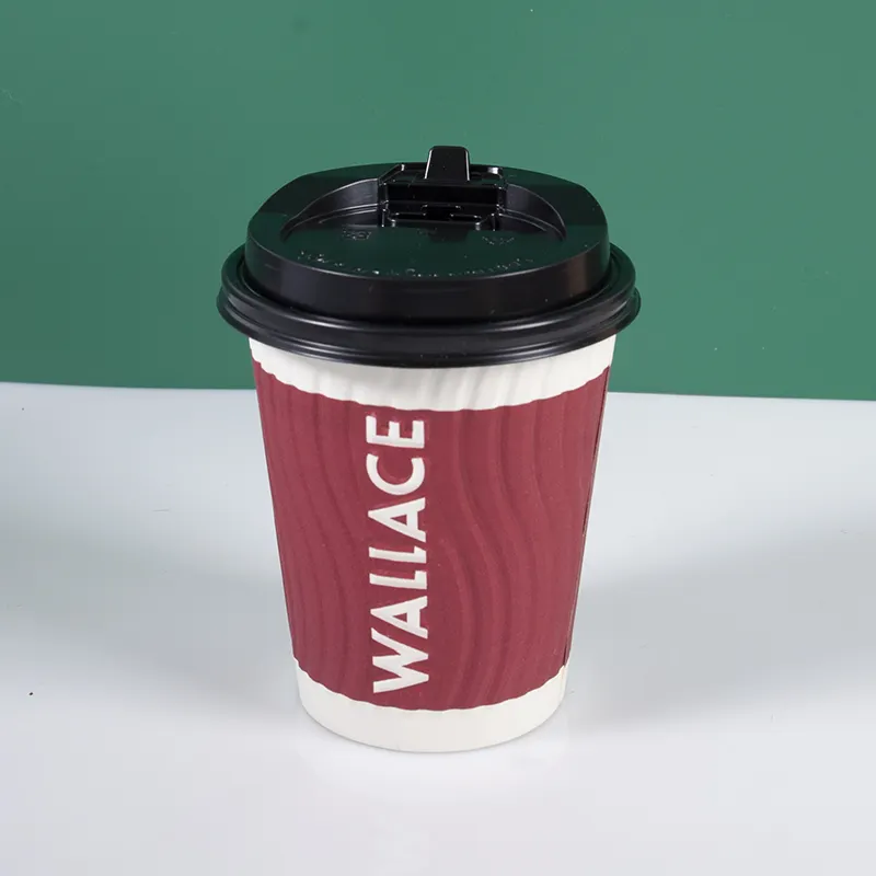 Dubbele Wand Kraft Papier Beker Voor Voedsel En Drinken Water Koolzuurhoudende Dranken Voedselverpakking En Koffie Verpakking