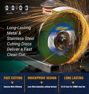 Đĩa cắt mài mòn hai lớp tùy chỉnh nhà máy, độ sắc bén OEM, thép không gỉ Inox, đường kính 107mm, 4 đĩa cắt - Product Image 6