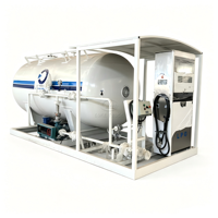 Estación de LPG Montada sobre Plataforma de 10M3, Fabricada en China, Precio Competitivo, Planta Completa de Llenado de LPG