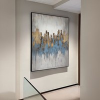 Peinture à l'huile originale italienne minimaliste abstraite technique cuillère à peindre grande taille vente en gros galerie personnalisable directement de l'usine