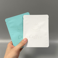 Sachet plat vide personnalisé avec logo pour poudre de thé ou de café, scellable à chaud, à dose unique