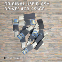 Clé USB OTG d'origine d'usine USB 3.0 4 Go 8 Go 16 Go 32 Go 128 Go 256 Go Puce PCBA USB 2.0 Type-C Style bâton en plastique Nouveau produit