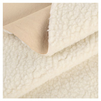Tissu polaire berbère en daim tricoté 100% polyester pour vêtements d'extérieur, offre spéciale