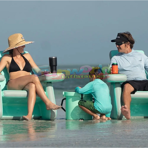 Silla flotante de piscina inflable para fiesta portátil, hamaca de agua portátil flotante multiusos, silla de mesa de billar para adultos - Product Image 1