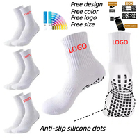 Chaussettes de badminton personnalisées avec logo, antidérapantes, absorbant la transpiration, chaussettes de sport