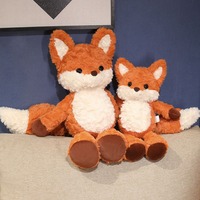 Poupées en peluche Super Douces 2025, Thème Renard Mignon, Cadeaux de Noël, Inspirées des Animaux Marins, Tissu Peluche, Accessoires Marque MG