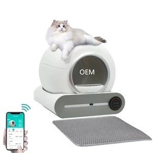 Bac à litière automatique intelligent pour chat, grande taille 65 L avec capteur de sécurité, élimination des odeurs et surveillance de la <span class=keywords><strong>santé</strong></span> des animaux, ultra silencieux - Product Image 1