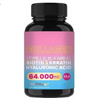 Vente directe d'usine, capsules de beauté antioxydantes blanchissantes avec collagène, vitamine C, biotine et multi-collagène, 90 unités