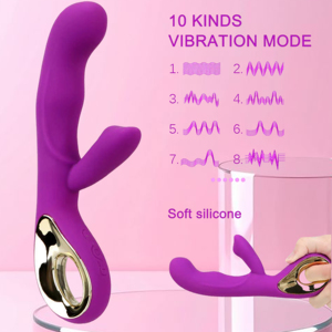 Многофункциональный мини-вибратор <span class=keywords><strong>3</strong></span>-в-1 для женщин: стимулятор точки G, пальчиковый вибратор, массажер-палочка. 10 режимов вибрации, водонепроницаемый, перезаряжаемый, двойного назначения. - Product Image 5