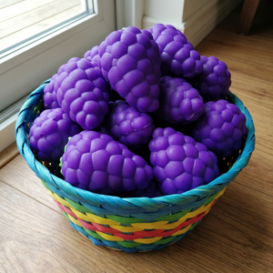 Wholesale Large Realistic Grape Squishy Slow Rising Soft Fruit <b>Squeeze</b> <b>Ball</b> Stress Relief Sensory Toy 14 Years Unisex Ready Ship - Product Image 4