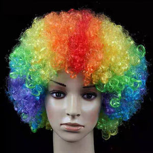 Party Cosplay Fancy Dress Ball decorativo Hairpiece Halloween Clown parrucca venditore parrucche per capelli supporto per capelli sintetici corti 4 pollici