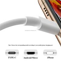 Kabel Data pengisi daya cepat Tablet/ponsel, kabel Data Super pengisi daya Tipe C tinggi 120W tembaga mikro USB 1M 6A