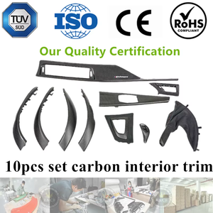 Garniture intérieure F30 Garniture intérieure en fibre de carbone mate avec ensemble d'<span class=keywords><strong>alcantara</strong></span> pour <span class=keywords><strong>BMW</strong></span> F30 F31 F32 F36 LHD - Product Image 1