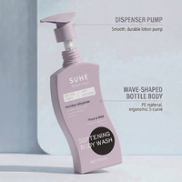 Bouteille vide carrée en plastique HDPE de 300 ml avec pompe à pression pour shampoing, gel douche, lotion, parfum, huile essentielle, sérum de soin de la peau - Nouveauté en gros