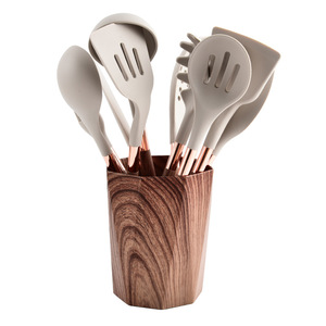 ชุดอุปกรณ์ครัวซิลิโคนหรูหรา 11 ชิ้น พร้อมด้ามจับพลาสติก สำหรับใช้ในบ้าน ขายส่ง - Product Image 6