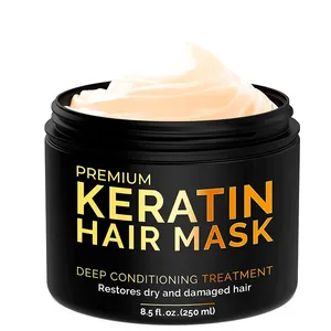 Private Label Keratin Haarmaske Profession elle Behandlung für Haar reparatur, Ernährung & Schönheit Protein Nährstoff maske