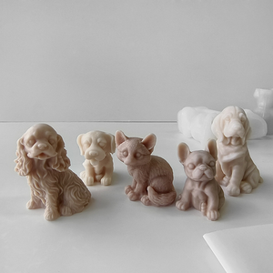 Moule en silicone pour bougie de chiot en colère Moule en plâtre pour chiot en colère - Product Image 6