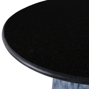 Tavolino lucido con piano in marmo e base decorata per camera da letto o soggiorno - Product Image 6