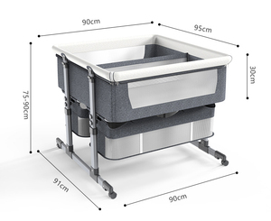 Cuna Doble Plegable Portátil para Gemelos con Gran Cesta de Almacenamiento - Venta Directa de Fábrica - Product Image 6