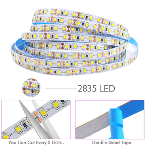 Striscia LED flessibile SMD 2835 da 120 LED/M, DC12V, ad alta luminosità, per illuminazione interna fai-da-te, per camera, cucina, armadi, decorazioni per feste. - Product Image 3