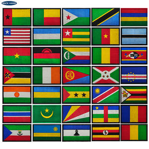 Bolsa de Exterior Transfronteriza con Bordado de Bandera Nacional Africana, Parche de Tela Estampado Digital con Gancho y Bucle - Product Image 1