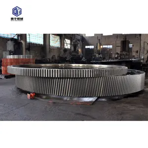 Cement industrial Rotary kiln tyre girth gear casting iron gear ring large ball mill girth gear