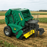 Fabricant Professionnel ZIZHU 9YG-2.23 Presse à balles de foin ronde Largeur de chambre 1250 mm Emballage en filet pour stockage d'ensilage