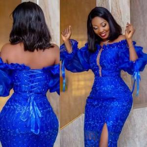 Nieuwkomers Kant Bloemen Maxi Formele Abendkleid Party Avondjurk Met Lange Mouwen Prom Lange Bal Bruidsjurken Trouwjurk - Product Image 1